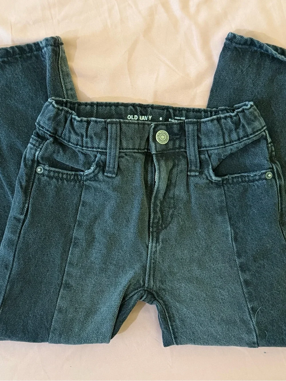 Old Navy Kids Dark Gray Pull-On Denim Leggings